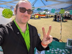 Rob at Highland Games